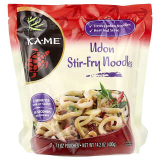 KA-ME, Udon Stir-Fry Noodles, 2 Pouches, 7.1 oz Each