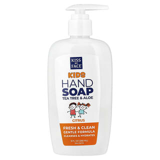 Kiss My Face, Kids, Hand Soap Tea Tree & Aloe, Citrus, 9 fl oz (266 ml)