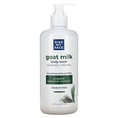 Kiss My Face, Ziegenmilch-Duschgel, Rosmarin + Teebaum, 473 ml (16 fl. oz.)