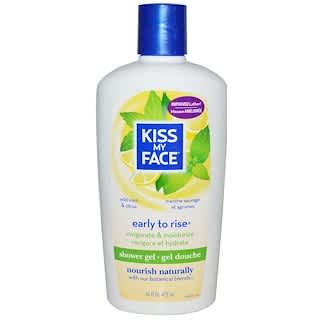 Kiss My Face, Early to Rise, Shower Gel, Wild Mint & Citrus, 16 fl oz (473 ml)