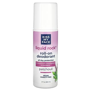 Kiss My Face, Liquid Rock Roll-On Deodorant, Patchouli, 3 fl oz (88 ml)