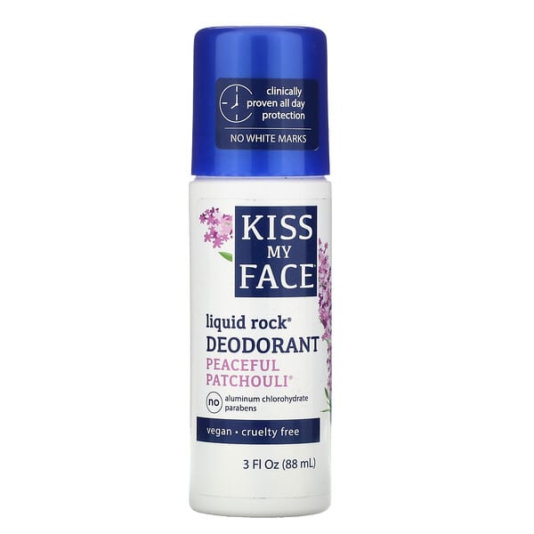 Kiss My Face‏, Liquid Rock Deodorant, Peaceful Patchouli, 3 fl oz (88 ml)