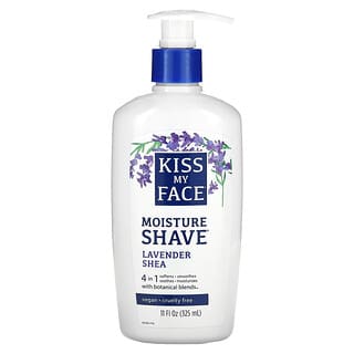 Kiss My Face, 4 in 1 Moisture Shave, feuchtigkeitsspendende 4-in-1-Rasur, Lavendel und Shea, 325 ml (11 fl. oz.)