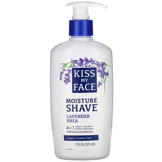 Kiss My Face, 4 in 1 Moisture Shave, Lavender Shea, 11 fl oz (325 ml)
