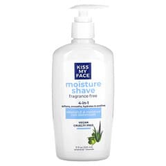 Kiss My Face, 4 in 1 Moisture Shave, Fragrance Free, 11 fl oz (325 ml)