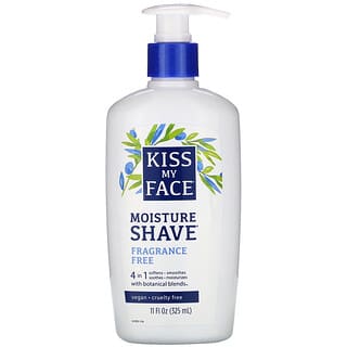 Kiss My Face, Moisture Shave منتج 4 في 1، خالٍ من العطور، 11 أونصة سائلة (325 مل)