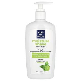 Kiss My Face, 4 in 1 Moisture Shave, Cool Mint, 11 fl oz (325 ml)