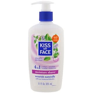 Kiss My Face, 保湿剃须，宁静广藿香，11 fl oz (325 ml)