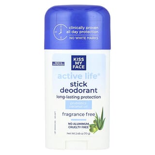 Kiss My Face, Active Life®, Stick Deodorant, Stick Deodorant, ohne Duftstoffe, 70 g (2,48 oz.)
