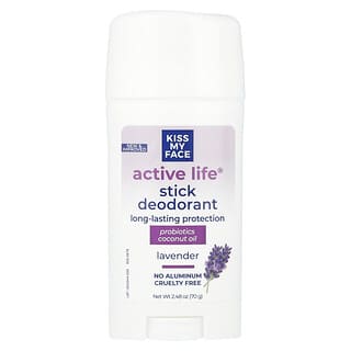 Kiss My Face, Active Life®, Stick Deodorant, Lavender, 2.48 oz (70 g)