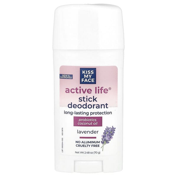 Kiss My Face, Active Life®, 스틱 데오드란트, 라벤더, 70g(2.48oz)