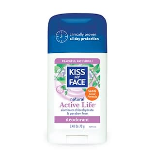 Kiss My Face, Natural Active Life Deodorant, Peaceful Patchouli, 2.48 oz (70 g)