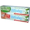 Whitening Toothpaste with Natural Aloe Vera Gel, Cool Mint Freshness, 2 Tubes, 3.4 oz (96 g) Each