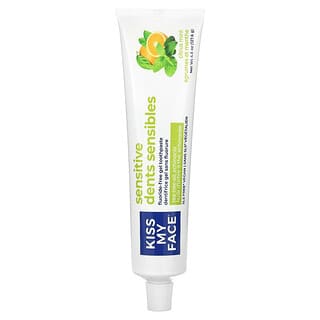 Kiss My Face, Sensitive Fluoride-Free Gel Toothpaste, Citrus Mint , 4.5 oz (127.6 g)