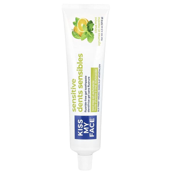 Kiss My Face, 불소 무함유 젤 치약, 시트러스 민트, 127.6g(4.5oz)