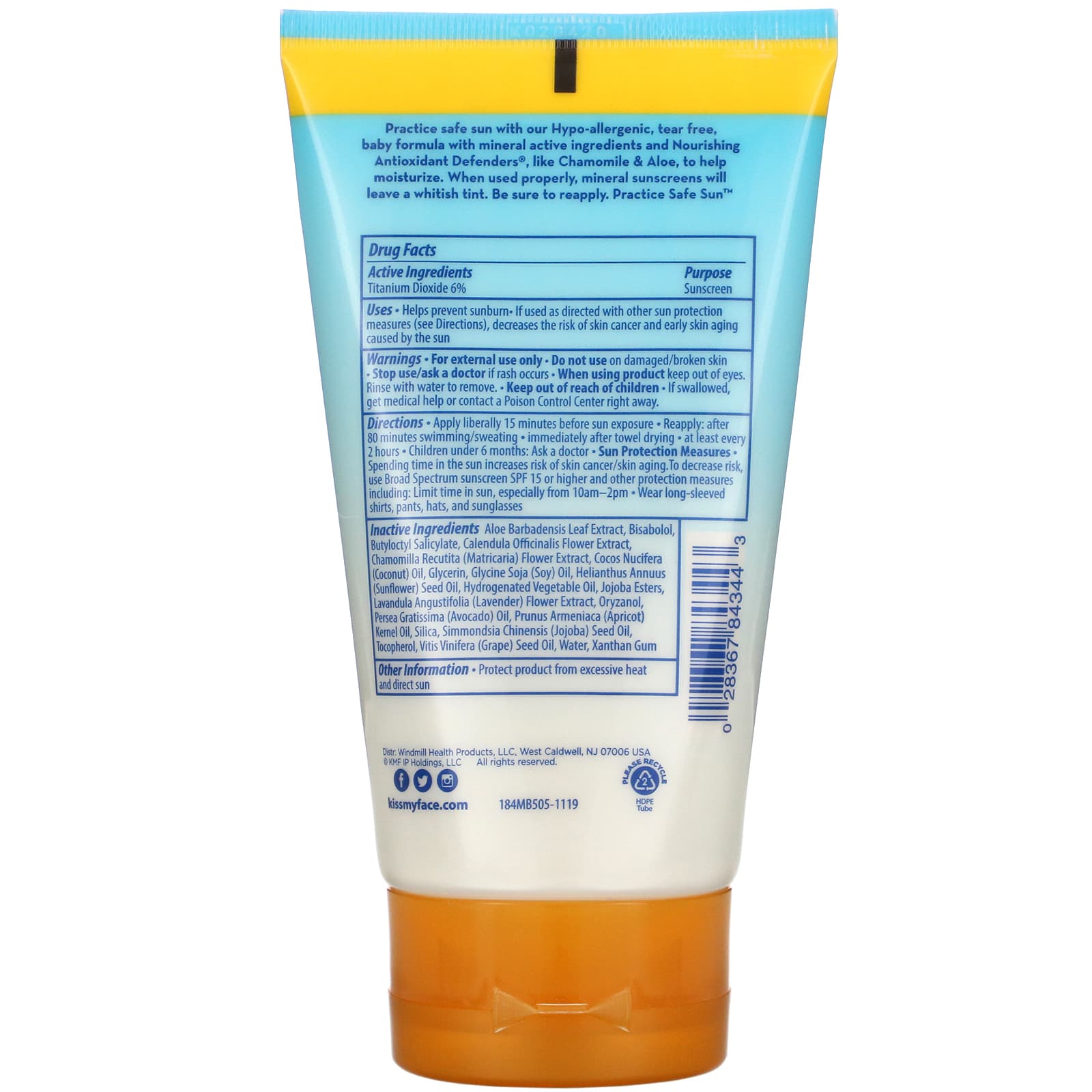 kiss my face sunscreen ingredients