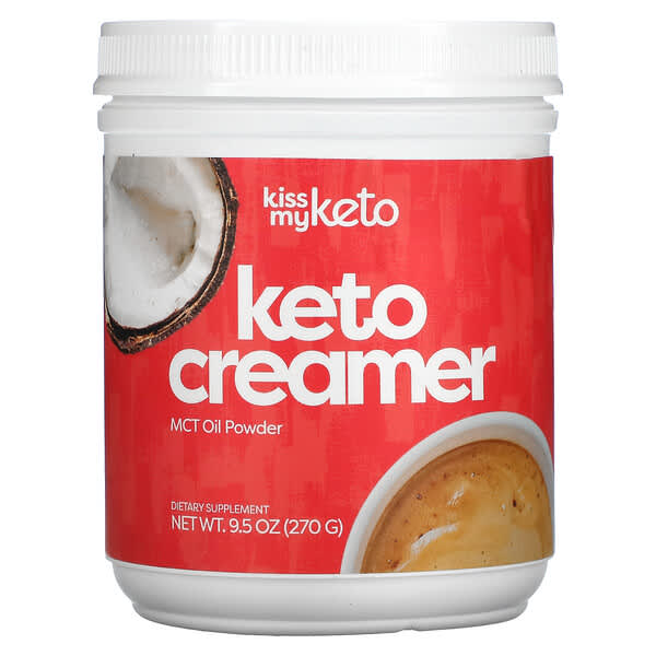 Kiss My Keto, ケトクリーマー中鎖脂肪酸トリグリセリドオイルパウダー、270g（9.5オンス）