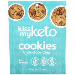 Kiss My Keto, Galletas cetogénicas, Chispas de chocolate, 64 g (2,25 oz)