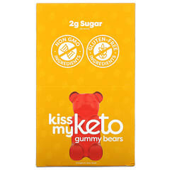 Kiss My Keto, ケトグミ、アップル、ストロベリー、ピーチ、12袋、各22.5g