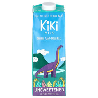 Kiki Milk, органическое растительное молоко, без подсластителей, 946 мл (32 жидк. унции)