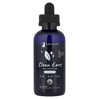 Kin+Kind, Clean Ears, Leave-In Relief for Dogs, 4 fl oz (118 ml)