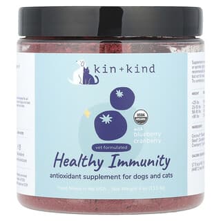 Kin+Kind, Healthy Immunity, für Hunde und Katzen, Heidelbeere-Cranberry, 113,4 g (4 oz.)