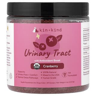 Kin+Kind, Urinewegsupplement met antioxidanten, voor honden en katten, cranberry, 113,4 g