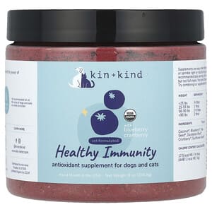 Kin+Kind, Healthy Immunity, For Dogs and Cats, With Blueberry Cranberry , 8 oz (226.8 g)