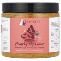 Kin+Kind, Healthy Hip + Joint, Strength Supplement For Dogs and Cats, with Coconut Turmeric , 8 oz (226. 8 g)