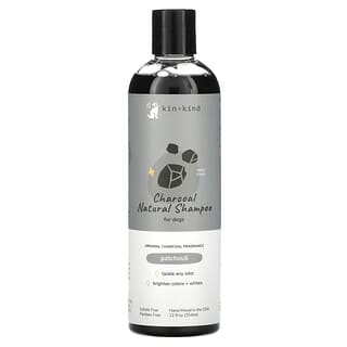 Kin+Kind, Charcoal Natural Shampoo for Dogs, Patchouli, 12 fl oz (354 ml)