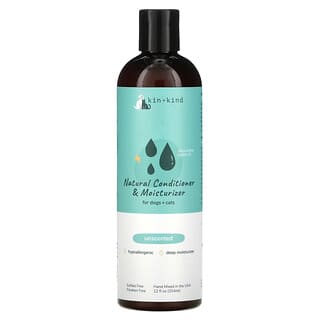 Kin+Kind, Après-shampooing et hydratant naturels pour chiens et chats, Non parfumé, 354 ml 