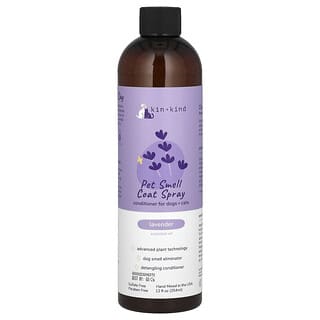 Kin+Kind, Pet Smell Coat Spray Conditioner, For Dogs + Cats, Lavender, 12 fl oz (354 ml)