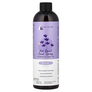 Kin+Kind, Condicionador em Spray para Cheiro de Animais de Estimação, Para Cães + Gatos, Lavanda, 354 ml (12 fl oz)
