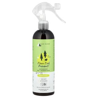 Kin+Kind, Anti-puces et tiques, Spray protecteur pour chiens et chats, Lemongrass, 354 ml