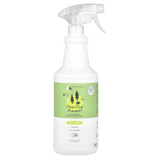 Kin+Kind, Prévenir les puces et les tiques !, Spray de protection pour chiens et chats à base de plantes, Lemongrass, 946 ml