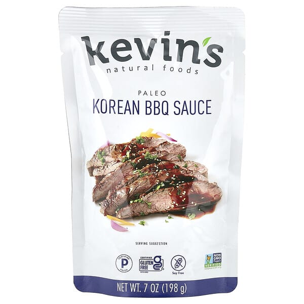 Kevin's Natural Foods, 코리안 BBQ 소스, 마일드, 198g(7oz)