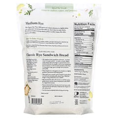 King Arthur Baking Company, Organic, Classic Medium Rye Flour, 3 lbs (1.36 kg)