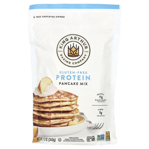 King Arthur Baking Company, Miscela per pancake proteici senza glutine, 340 g