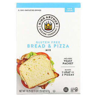 King Arthur Flour, 麵包+ 披薩粉，無麩質，18.25 盎司（517 克）