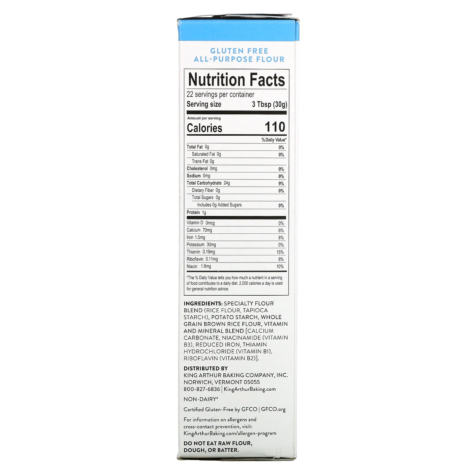 King Arthur Baking Company, Gluten Free All-Purpose Flour, 1.8 lb (680 g)