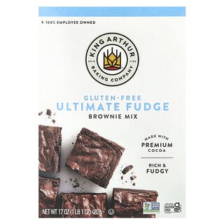 King Arthur Baking Company, Glutensiz Ultimate Fudge Brownie Karışımı, 17 oz (482 gr)