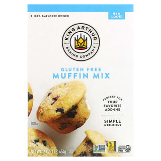 King Arthur Flour, Mistura para Muffin Sem Glúten, 16 oz (454 g)