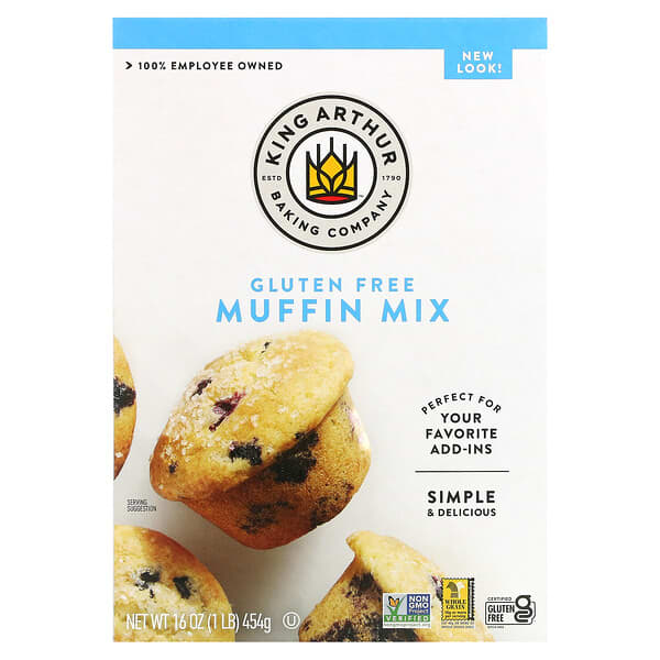 King Arthur Baking Company, Muffin Mix, Muffin-Mix, glutenfrei, 454 g (16 oz.)