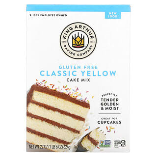 King Arthur Flour, Yellow Cake Mix, Gluten Free, 22 oz (624 g)