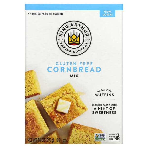 King Arthur Flour, Gluten Free Corn Bread Mix, 14 oz (397 g)