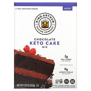 King Arthur Flour, Keto Cake Mix, Chocolate, 9.25 oz (262 g)