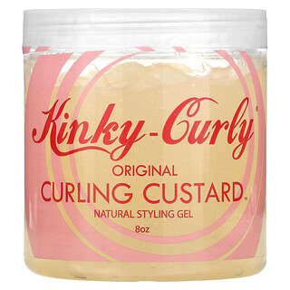 Kinky-Curly, オリジナルCurling Custard（カーリングカスタード）、ナチュラルスタイリングジェル、8オンス