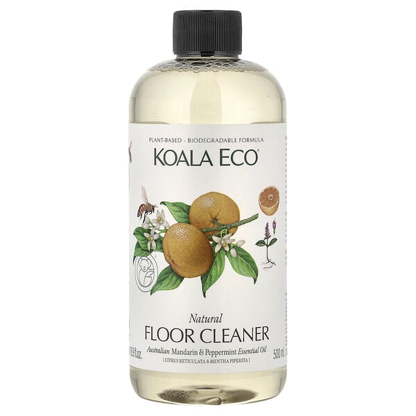 Koala Eco, 천연 바닥 클리너, 호주산 만다린 & 페퍼민트 에센셜 오일, 500ml(16.9fl oz)