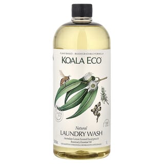 Koala Eco‏, غسول غسيل طبيعي ، زيت الأوكالبتوس وإكليل الجبل العطري برائحة الليمون ، 33.8 أونصة سائلة (1 لتر)