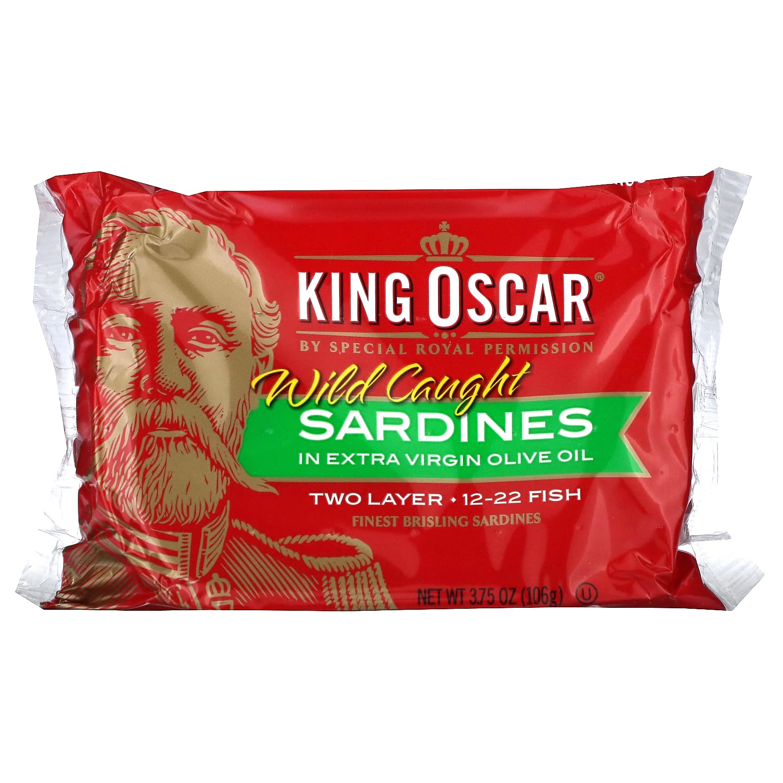 King Oscar, Wild Caught Sardines In Extra Virgin Olive Oil, 4 Cans, 3.